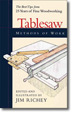 Tablesaw Methods of Work
