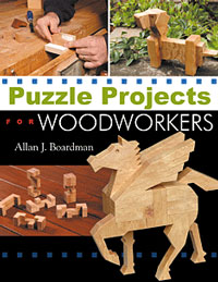 Puzzle Projects for Woodworkers features 14 original wooden puzzle 