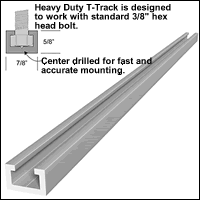 T Track rails or Inline fab flush mounts for reloading bench?