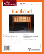 Fine Woodworking  Huntboard Project Plan