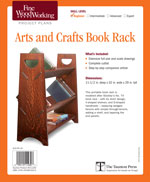 Arts and Crafts Bookrack Project Plan 