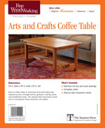 Arts and Crafts Coffee Table Project Plan 