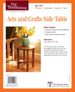 Arts and Crafts Side Table Project Plan 