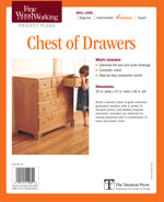 Fine Woodworking Chest of Drawers Project Plan 