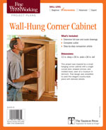 Fine Woodworking Corner Cabinet Project Plan 