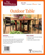 Fine Woodworking Outdoor Table Project Plan
