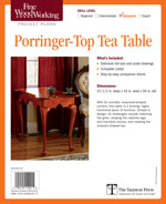 Fine Woodworking Porringer-Top Tea Table Project Plan