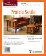 Fine Woodworking Prairie Settle Project Plan