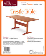 Fine Woodworking Trestle Table Project Plan