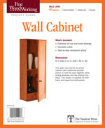 Fine Woodworking Wall Cabinet Project Plan