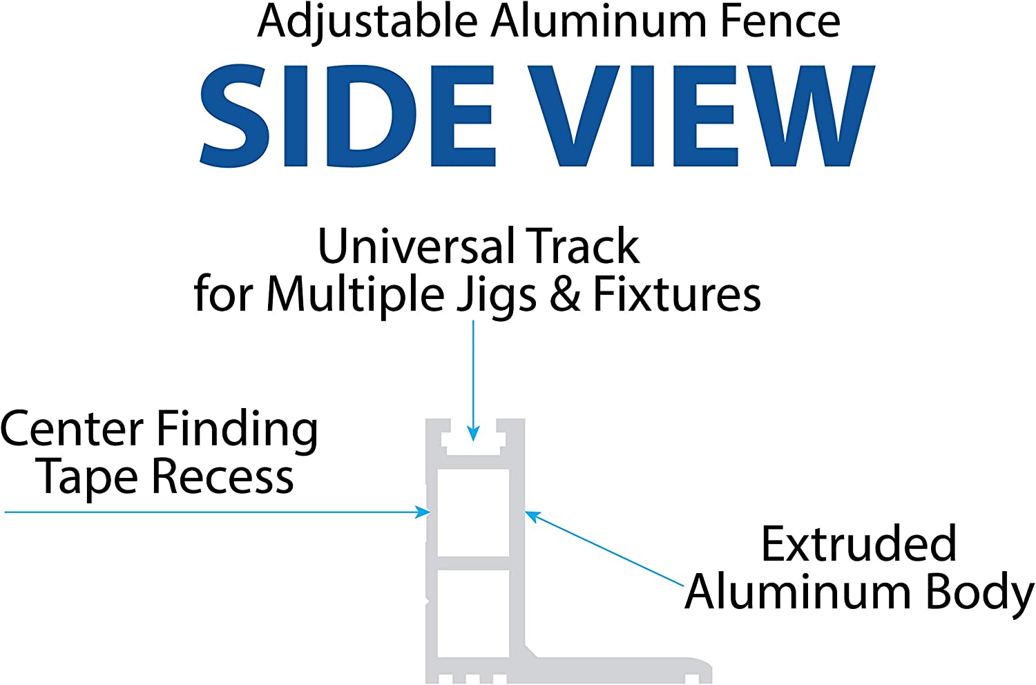 Fulton Aluminum Precision Adjustable Drill Press Fence