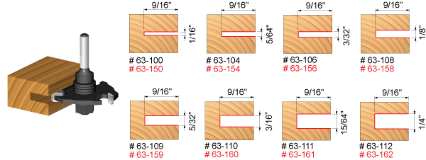 Slot Cutters Router Bits Profiles