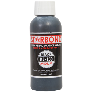 2 oz. Medium Jet Black Rubber Toughened CA glue