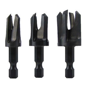 3 PieceTapered Plug Cutter Set