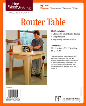 Open Base Router Table Project Plan