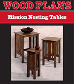 Mission Nesting Tables Woodworking Plan