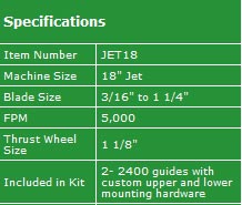 The Carter Jet 18" conversion kit