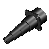 2.5 inch to .75 inch Rubber Adaptor