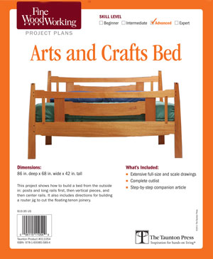 fine woodworking plans bed
