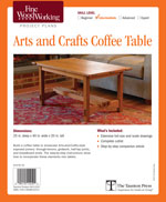 Arts and Crafts Coffee Table Project Plan