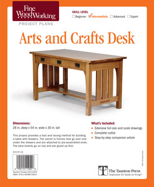 Arts and Crafts Desk Plans