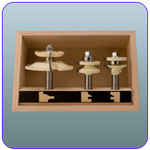 3 Wing Ogee Raised Panel w/ Ogee Stile & Rail Cutters