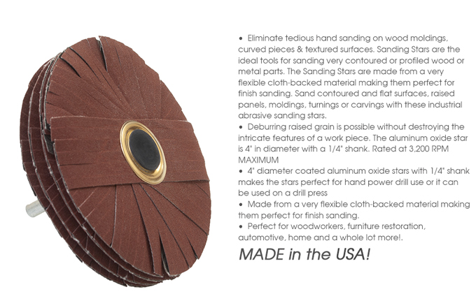 Durable Sanding Star Made in the USA