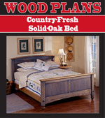 Country-Fresh Solid-Oak Bed