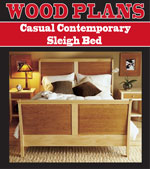 Casual Contemporary Sleigh Bed
