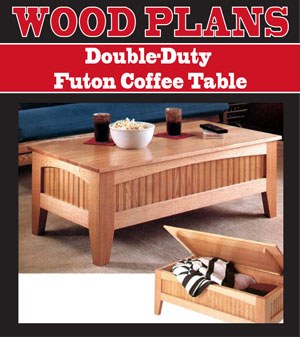 Double-Duty Futon Coffee Table
Woodworking Plan