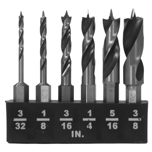 7pcs//set 300mm Extra Long Brad Point HCS Woodworking Drill Bit High-carbon R3B8
