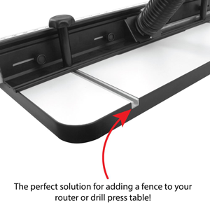 Adding Fence to Drill Press Table with Aluminum Mini-T-Track Made in USA