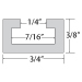 Aluminum Mini-T-Track Dimensions