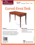 Curved-Front Desk