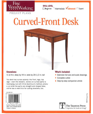 Curved-Front Desk Project Plan