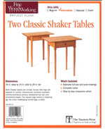 Two Classic Shaker Tables