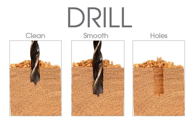 Fractional Inch Brad Point Drill Bit Set