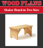 Shaker Bench in Two Sizes