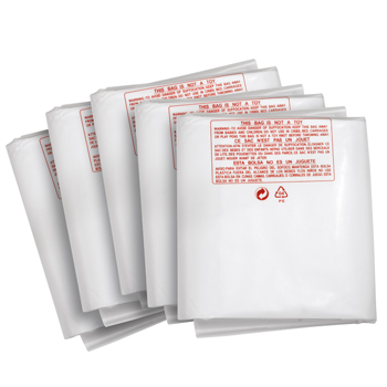 Clear Plastic Dust Collector Replacement Bag 5 Pack
