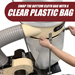 Clear Plastic Dust Collector Replacement Bag 5 Pack