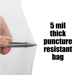 Clear Plastic Dust Collector Replacement Bag 5 Pack