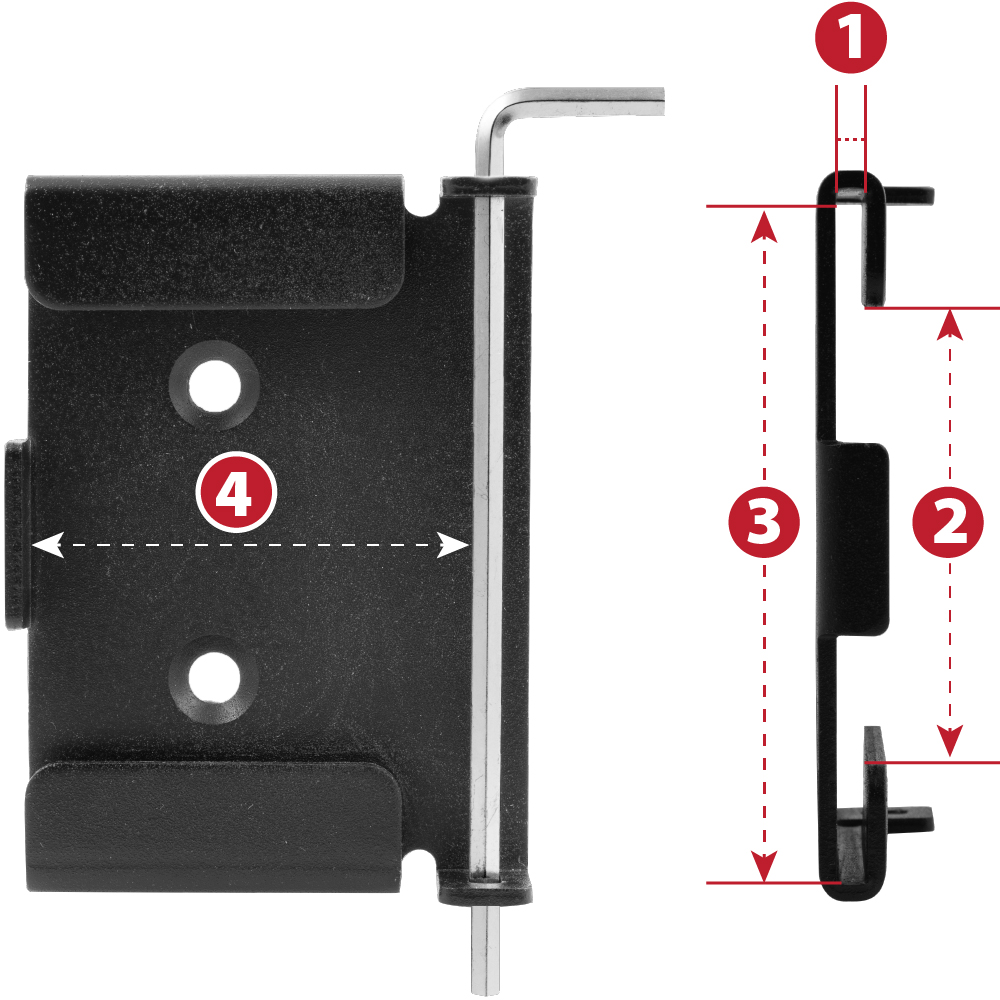 Pin Lock Quick Release Mounting Plates For Workbench Casters