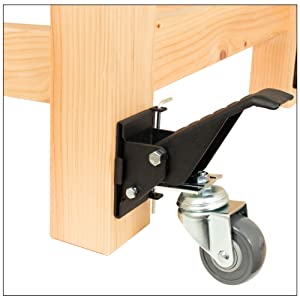 Pin Lock Quick Release Mounting Plates For Workbench Casters