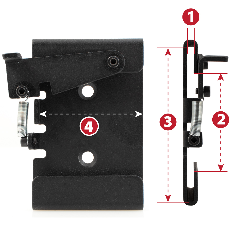 Spring Lock Quick Release Mounting Plates For Workbench Casters