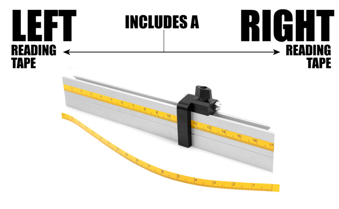Precision Miter Gauge with Aluminum Miter Fence
