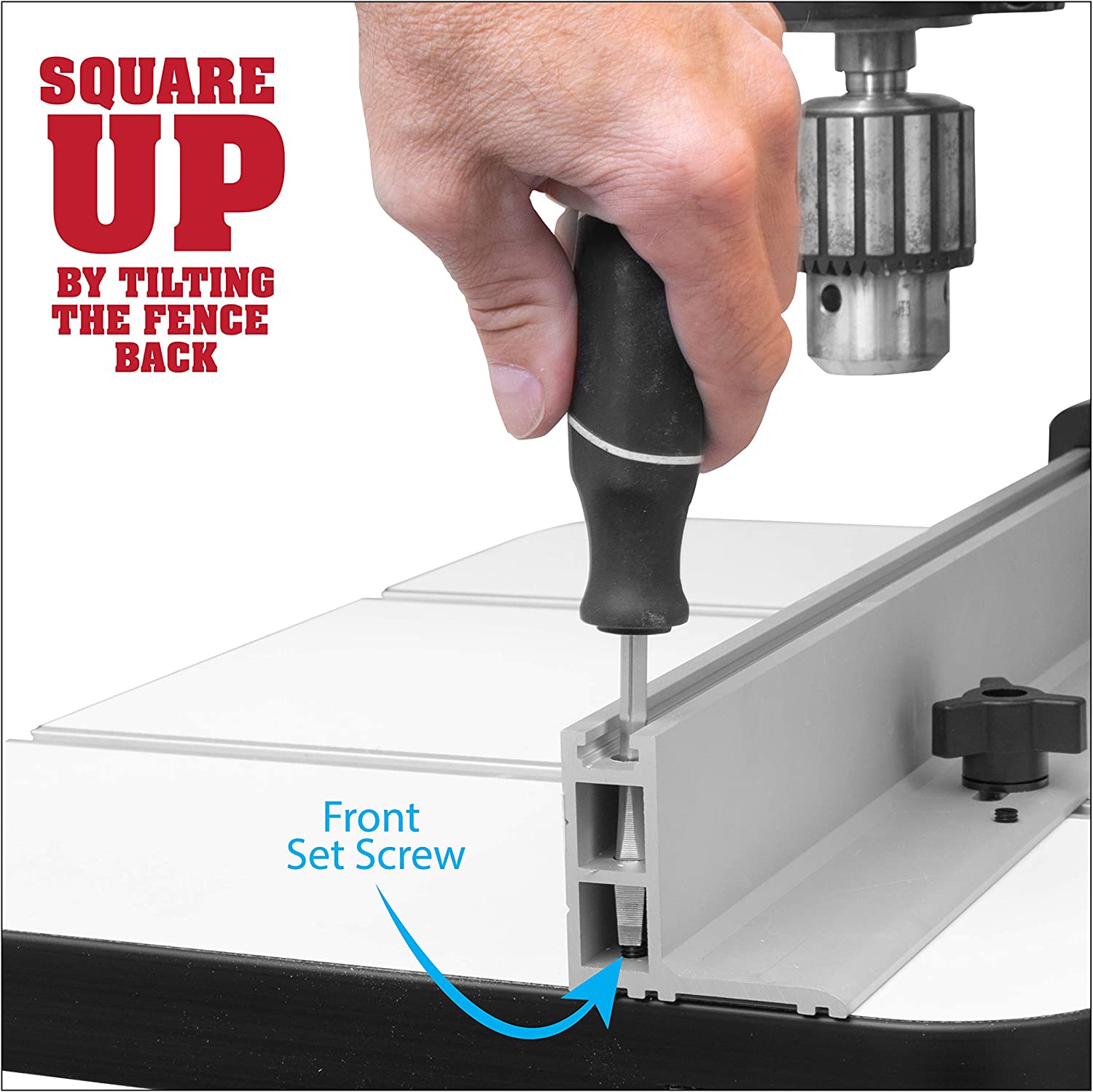 Fulton Aluminum Precision Adjustable Drill Press Fence