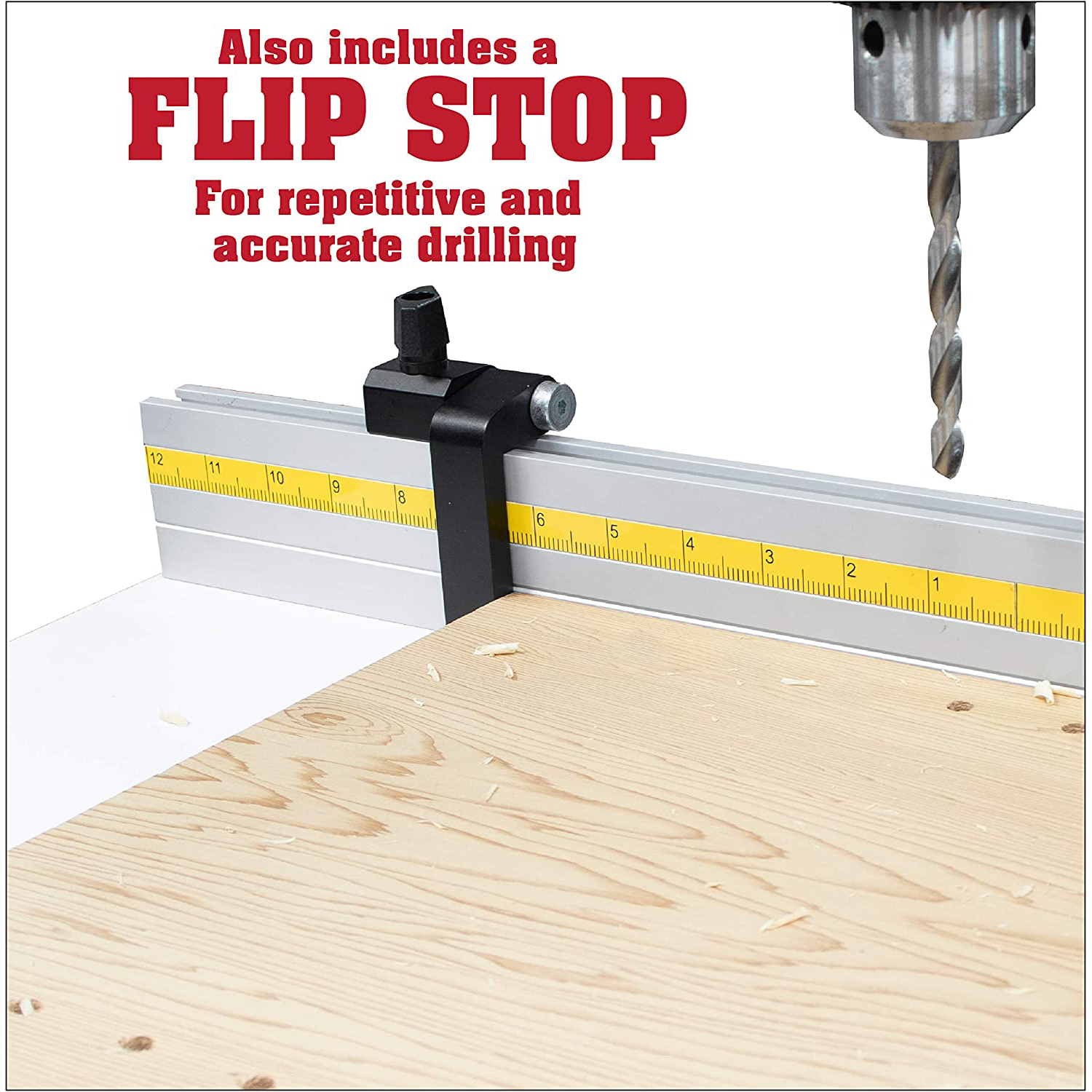 Fulton Drill Press Table with Fence and Flip Stop