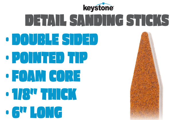 Keystone Tapered Point Detail Sanding Sticks