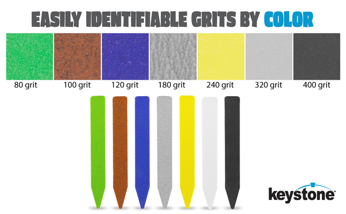 Sandits 15 Pack Fine Detailing Sanding Sticks 120/180 & 400/800 Grit