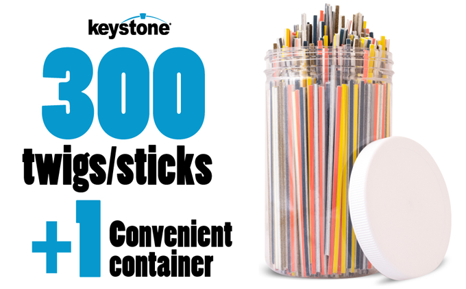 Keystone 300 Sanding Twigs with Storage Jar
